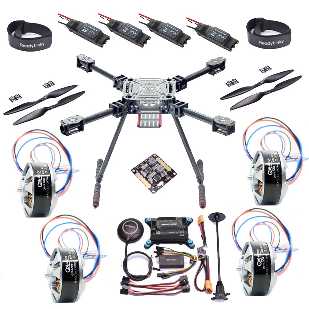 ZD550 550mm Carbon Fiber Quadcopter APM2.8 Flight Control M8N 7N GPS QM4208 3508 Motor 40A ESC 1238 propeller OSD Combo Set