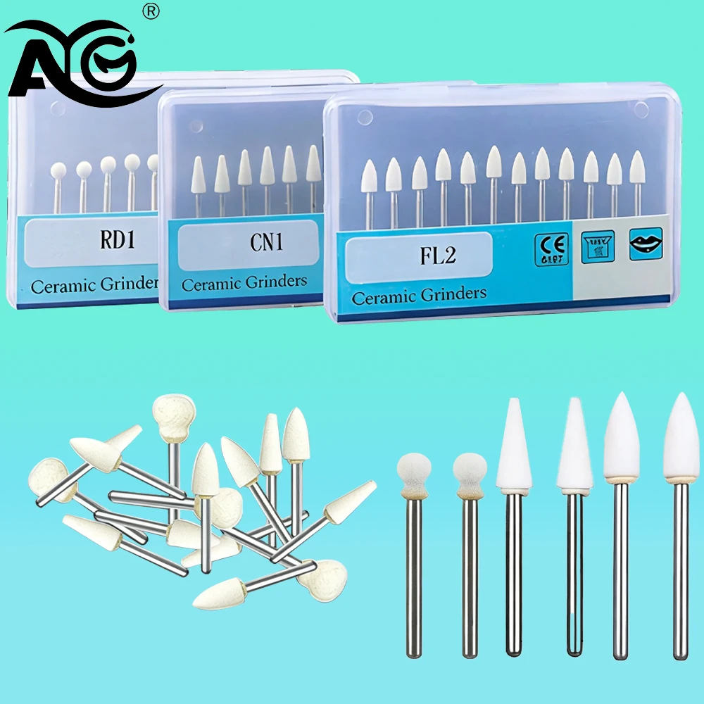 

Набор из 12 зуботехнических полировочных насадок AG (конусные, пламенные) для стоматологических аппаратов, для отбеливания зубов, керамические фрезы, инструменты для ухода