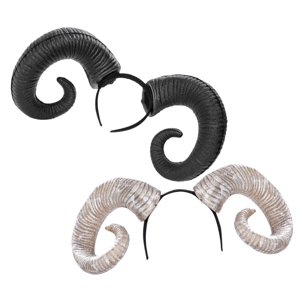 

2 шт., головной убор с рогом быка, легкий аксессуар для волос для вечеринки в честь Хэллоуина, повязка на голову с рогом на Хэллоуин, головной убор с рогами быка