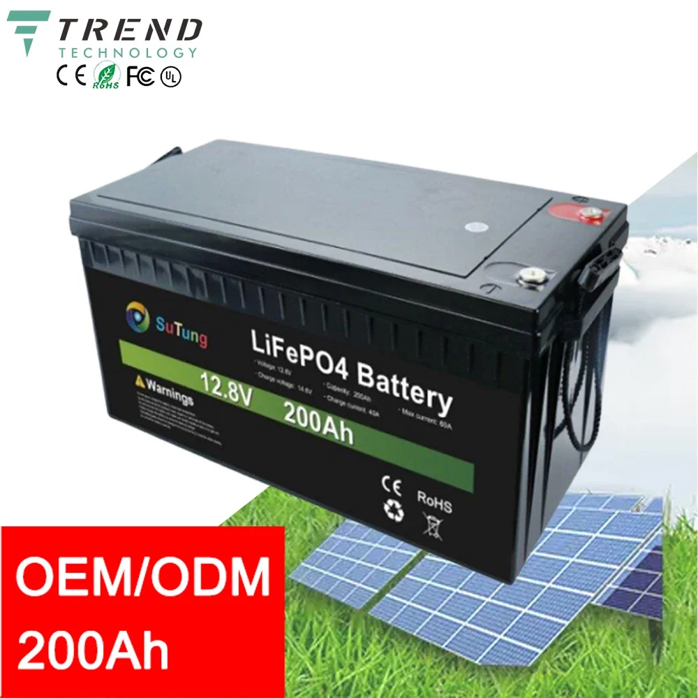 Lithium Ion Iron Phosphate Lifepo4 Solar Battery 12V 24V 48V 50Ah 100Ah 200Ah 300Ah 400Ah 10Kwh LiFePO4 Battery Stackable Cells