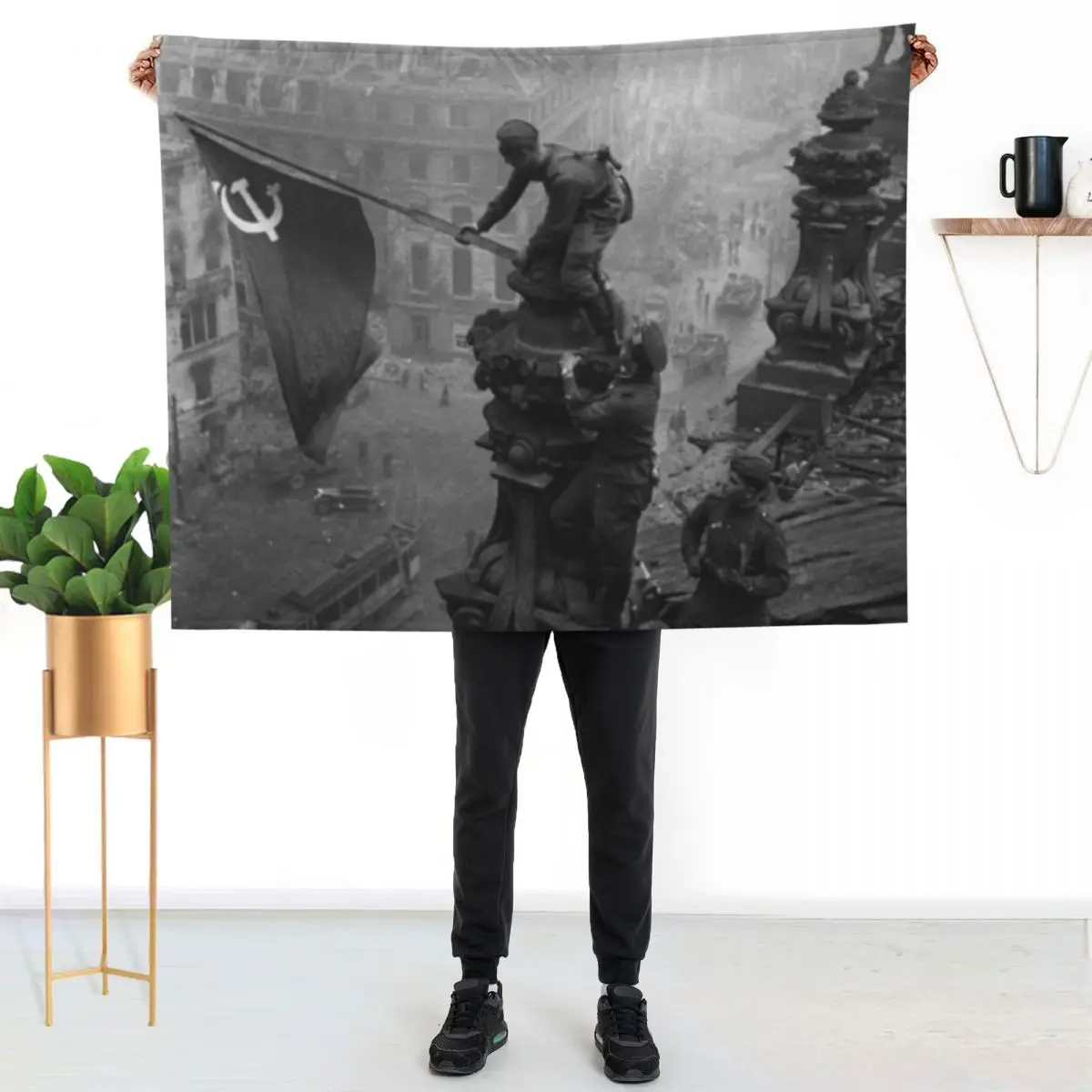 Capture of the Reichstag Throw Blanket Furrys Beach Polar Sofa Decorative Sofas Flannel Fabric Blankets