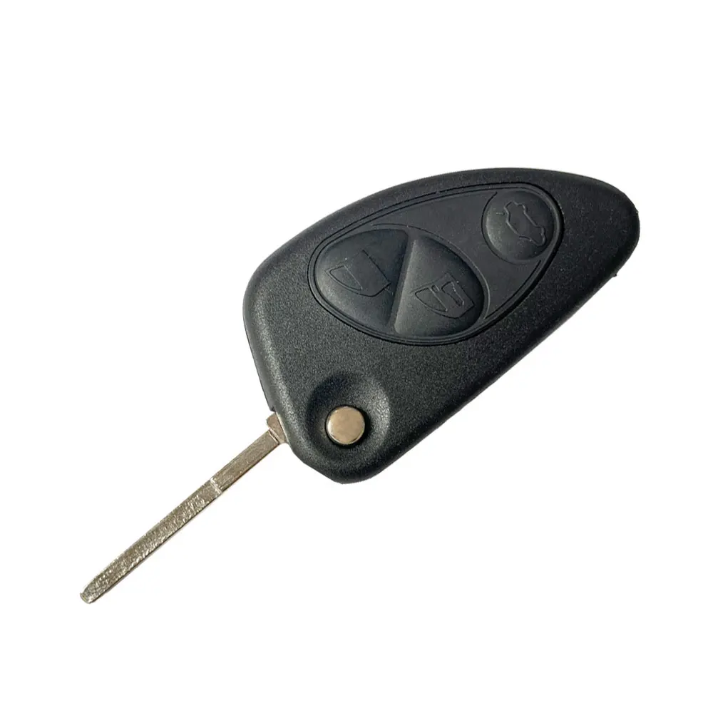 XNRKEY 2/3 Button New Style Flip Folding Replacement Remote Car Key Shell Case for Alfa Romeo With Key Blade