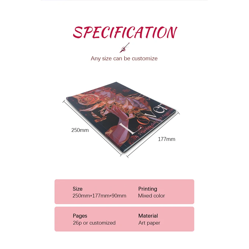 Custom Book custom Printing Services Fiction Comic Books Hardcover Magazine Printing