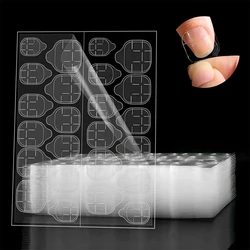 288Pc(12Sheet) Clear Double Sided Nail Glue Stickers Self-Adhesive Traceless Slider Jelly Gel Glue Patch For False Manicure Tips