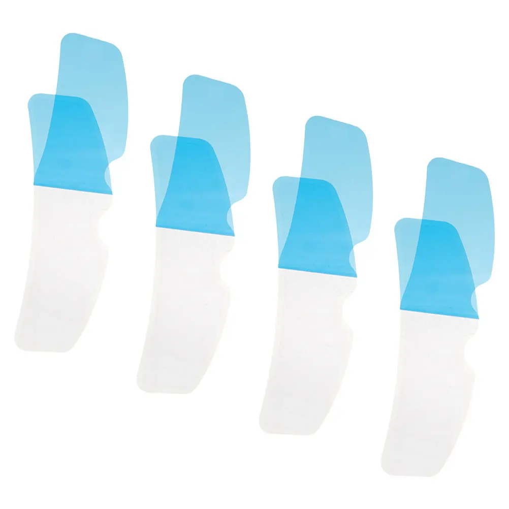 4pcs Anti-Fog Rainproof Film For Motorcycle Visor Clear Waterproof Insert Fog Resistant Sticker Shield Lens Upgrade