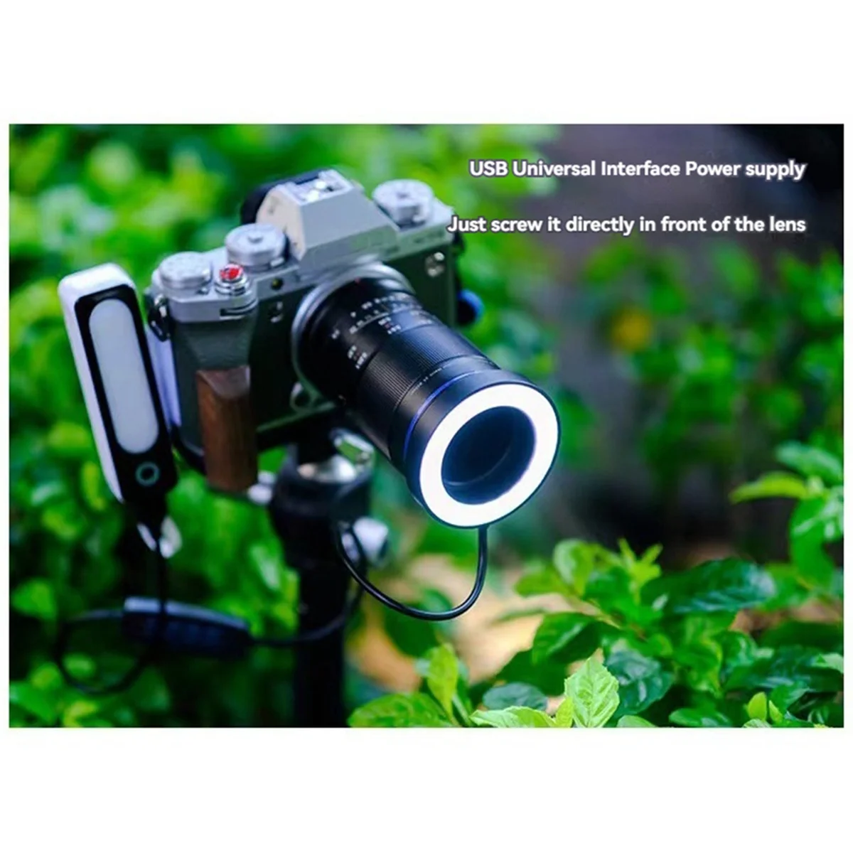 A26P 7W LED Ring Light 67mm Ściemnialne światło wypełniające do aparatów Sony Canon Nikon Fuji Uniwersalne narzędzia do fotografii makro