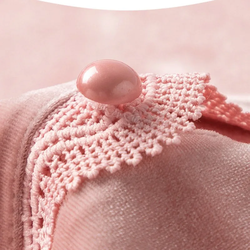 2024 New Pajamas Women Spring Autumn Loungewear Long-Sleeve Sleepwear Suit Winter V-neck Sexy Lace Ladies' Loose Homewear