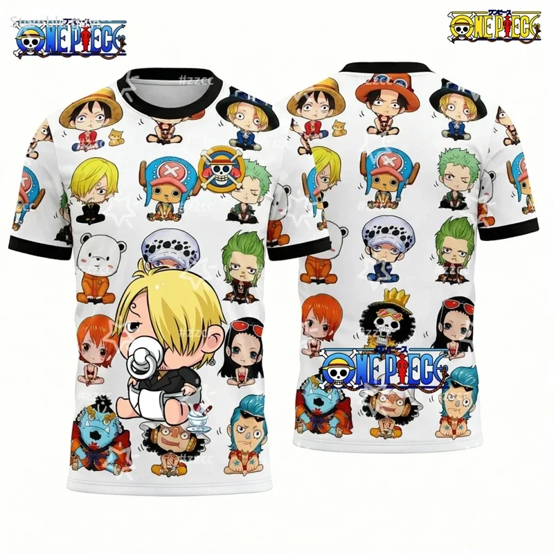 Herren-Freizeit-T-Shirt „One Piece“ mit Sanji-All-Blue-Print, Jungenkleidung, Mädchen-Kleidung, kurzärmelig, Herren-Trikot, atmungsaktiv, Sommermode