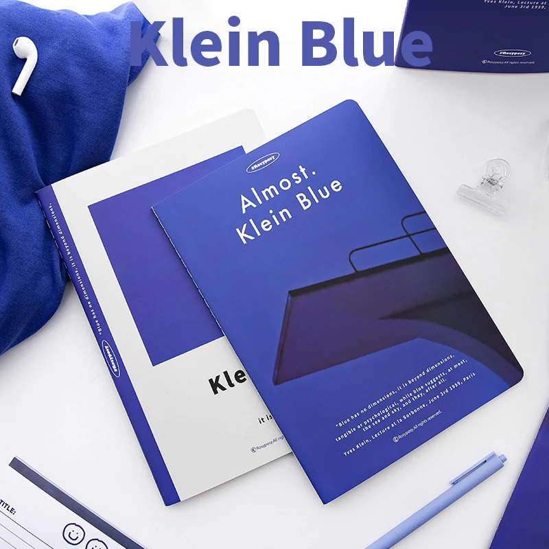 High-value Klein blue car line notebook B5 notebook simple ins style diary book kawaii diary