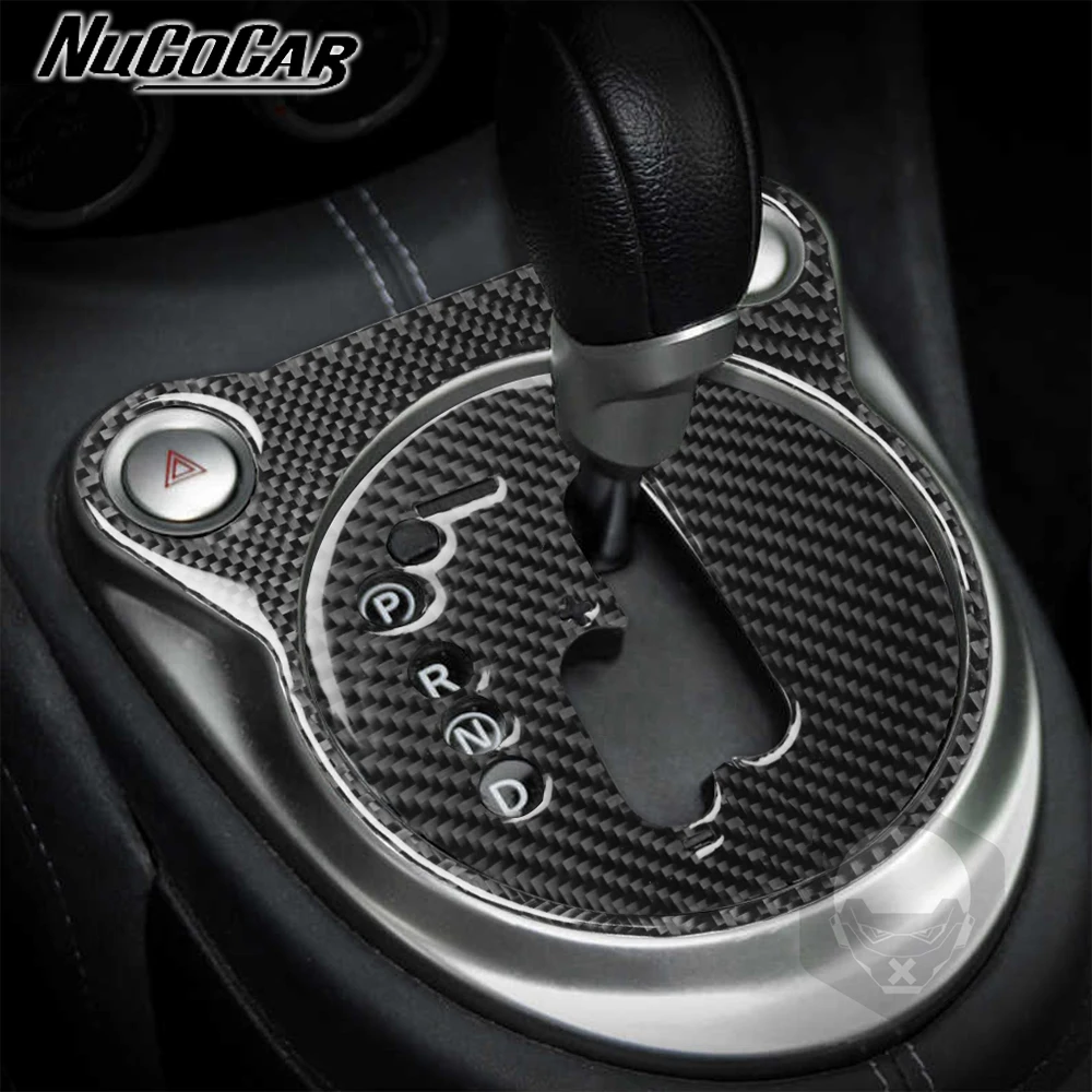 For Nissan 370Z Z34 2009-UP Carbon Fiber Automatic Gear Shift Panel Trim Cover Car Interior Accessories Decorative Stickers