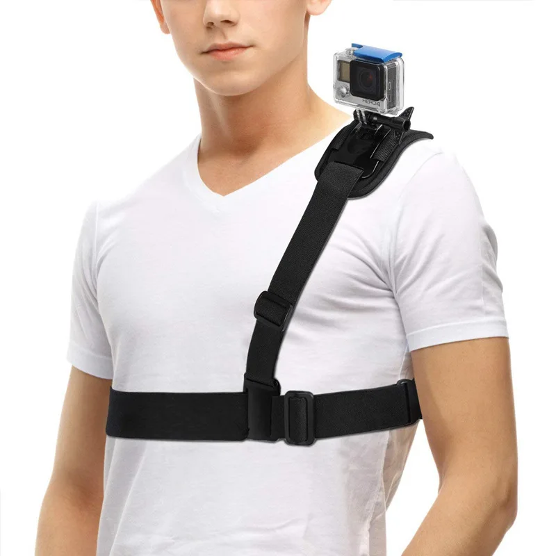 

Shoulder Strap Sports Camera Stand 360° Shoulder Strap Mount Harness for Gopro Hero SJCAM Insta360 Chest Harness Sports Camera