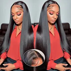 30 Inch Wear and Go Glueless Wigs Human Hair Pre Plucked Pre Cut for Beginners 4x4 HD Lace Closure Wigs Straight Lace Front Wigs