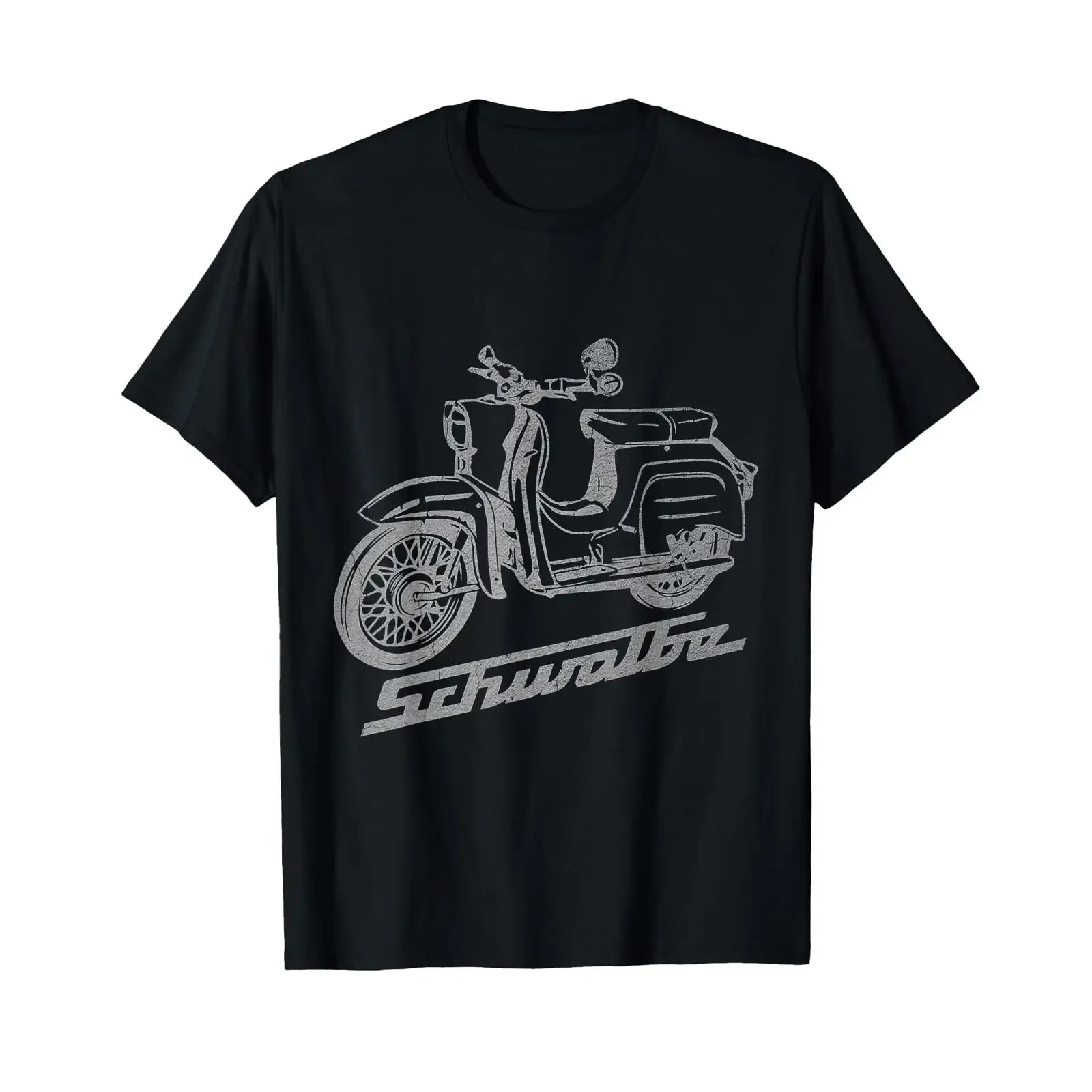SImson Schwalbe Oldtimer Moped Design T Shirt vintage Washed graphic Soft Slightly Breathable Casual Stylish Stretched