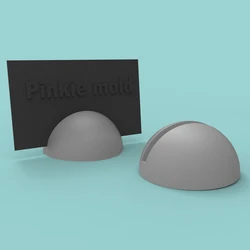Concrete Card Holder Silicone Mold Simple Geometric hemispherical Photo card Bracket Cement placement Molds