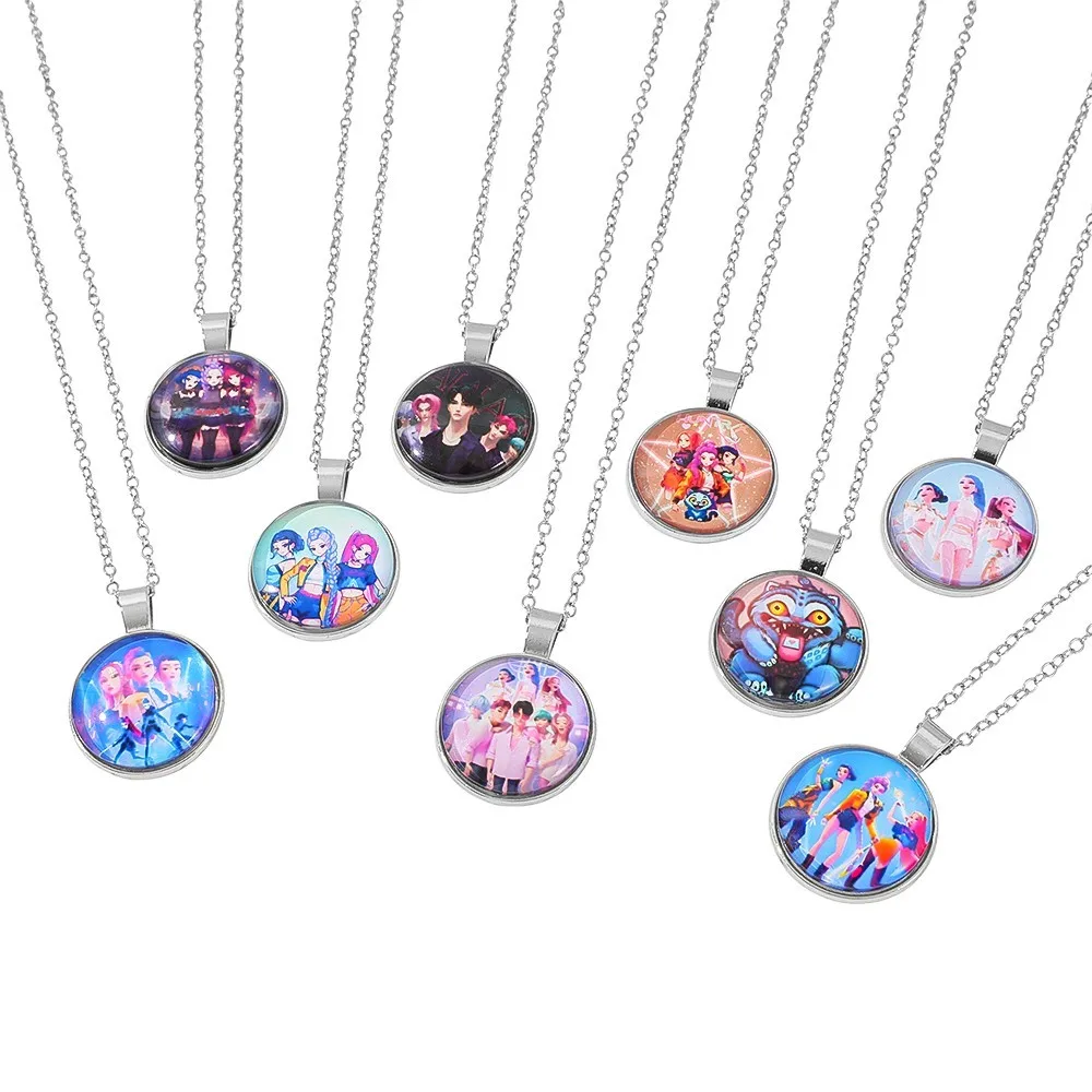 

KPop Demon Hunter Anime Cute Pendant Children's Fashion Accessory Gem Heart Girl Holiday Gift