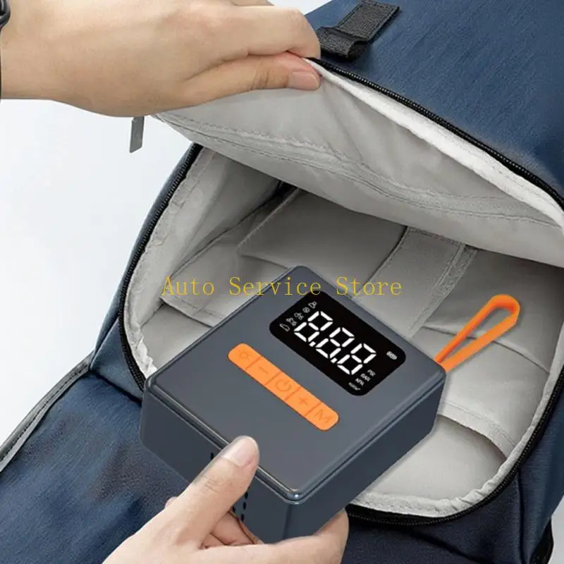 462A Compact Electric Tire Inflator with Digital Display & Light for Vehicles Fast