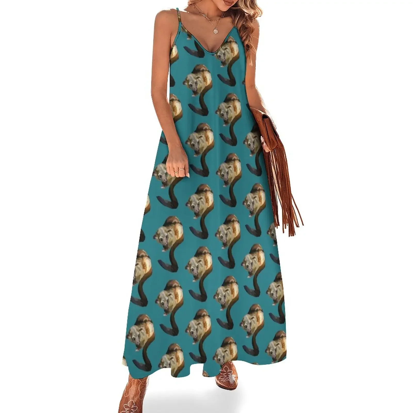 

K is for Kinkajou Sleeveless Dress women's clothing korea stylish Women's long dress summer dresses womens 2025