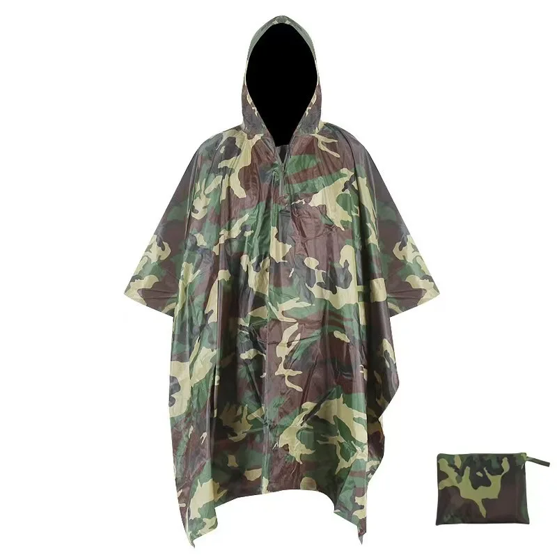 

Men Outdoor Hooded Breathable Tourism Rainwear Raincoat Camping Hiking Hunting Birdwatching Suit Rain Rainwear