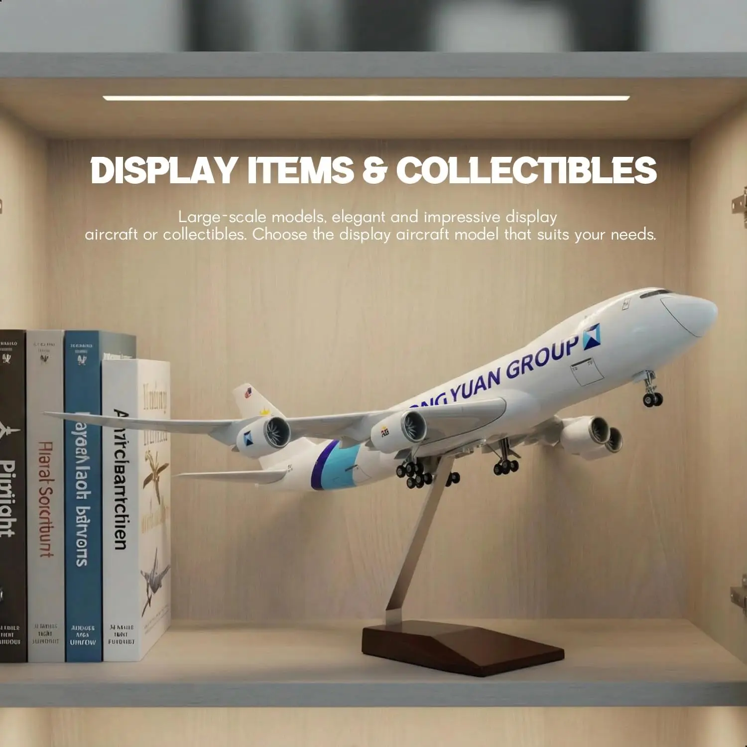 

1/160 Large Scale Belgian B747 Cargo Resin Airplane Model for Adult Aviation Souvenir Plane Gift, Home or Office Desktop Decor