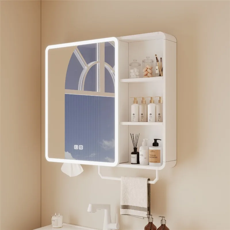 

Space Saver Decorations Bathroom Cabinet Organizer Storage Shelves Mirror Cupboard Makeup Mirror Archivadores Home Furniture