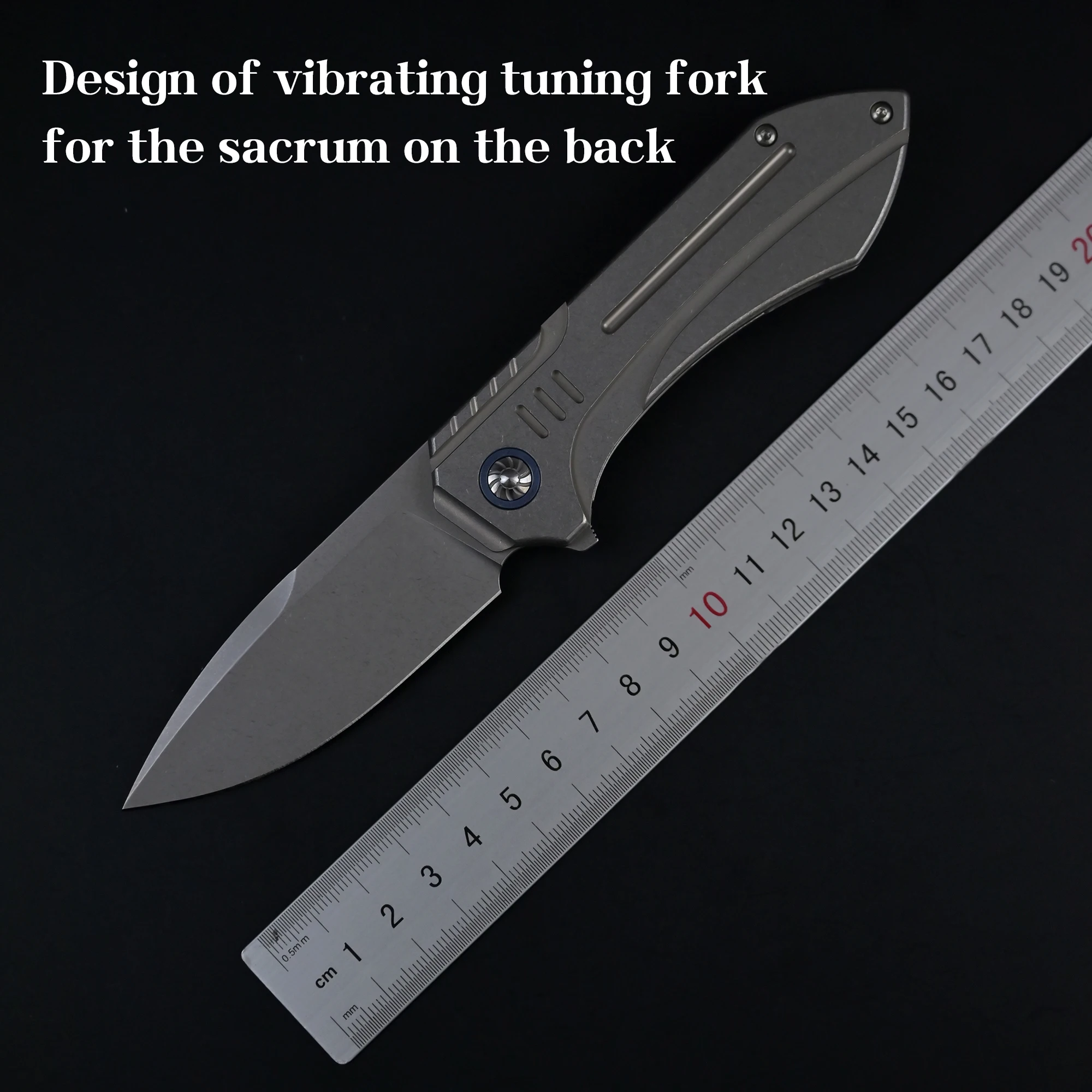 

Нож для фруктов Rattlesnake-F15 оригинального дизайна с рукояткой в стиле струнного ключа, из порошковой стали M390, высокой твердости, с острым лезвием из титанового сплава.