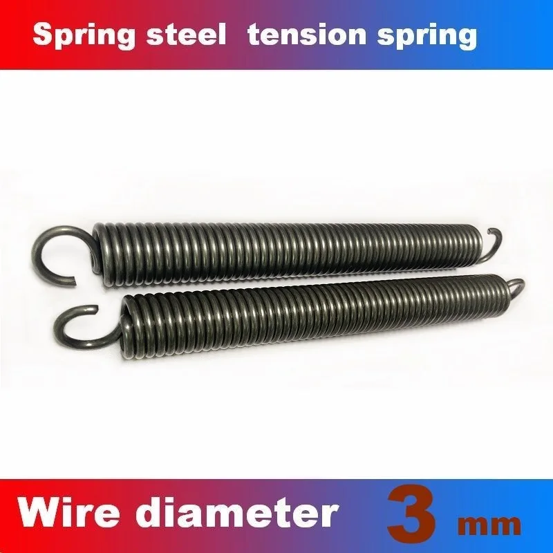 Spring Steel Tension Spring Short Stretch Spring WireDia3mm Length70-290mm