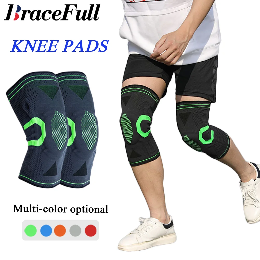 1Pcs Professional  Knee Brace, Compression Sleeve with Patella Gel Pad & Side Stabilizers, for Running, Joint Recovery