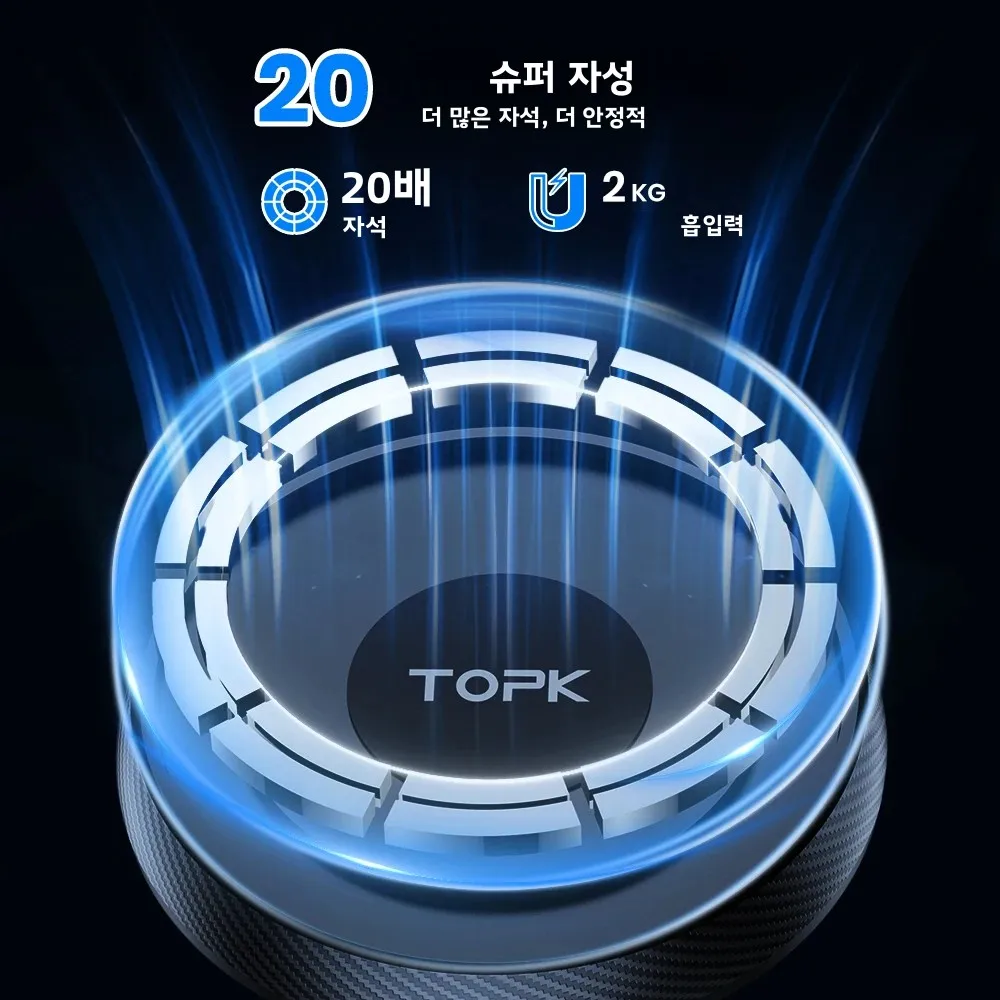 TOPK Mag-safe Car Holder Magnetic Phone Holder Car Air Vent Mount Strong Magnet Car Phone Holder for  All IPhone