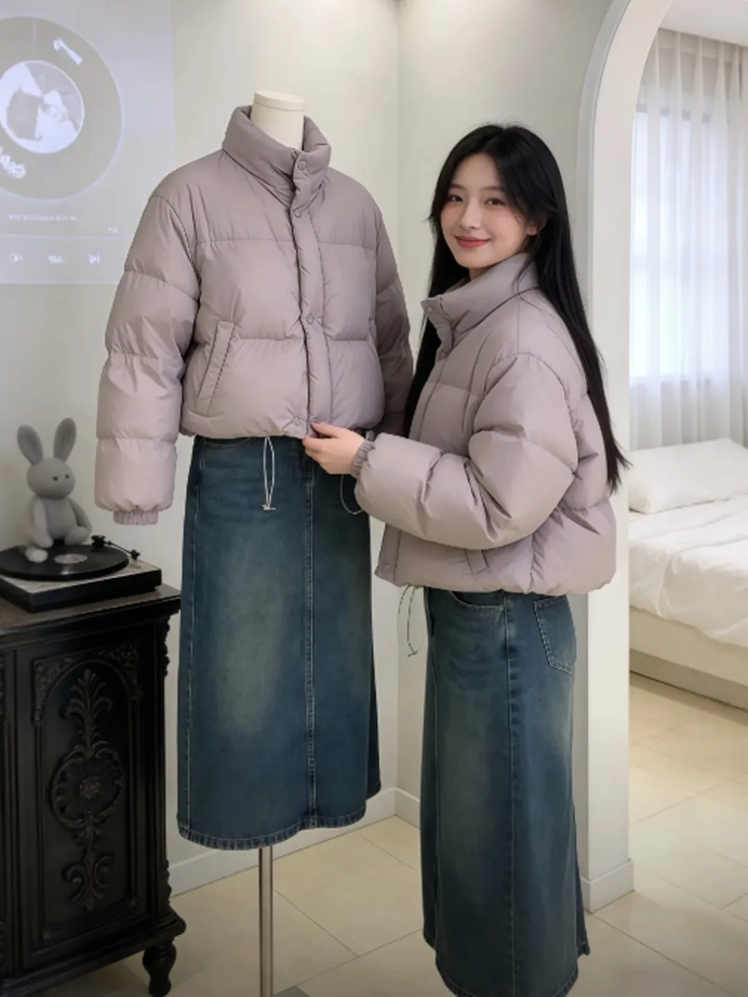 

Корейская короткая хлопковая куртка: нежная, модная, весенняя верхняя одежда, удобная, свободного кроя, с длинными рукавами, на пуговицах