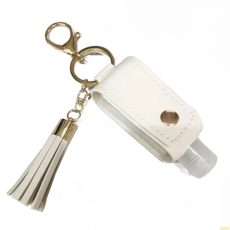 A0NC Dispensador desinfectante manos 30 botella portátil desinfectante mágica con llavero