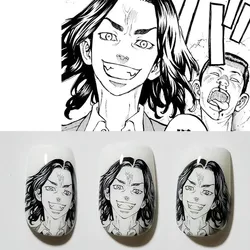Hanagaki Takemichi Self Adhesive Back Gule Decal Slider DIY Decoration Tips Anime Tokyo Revengers Nail Sticker  TSC 137 138
