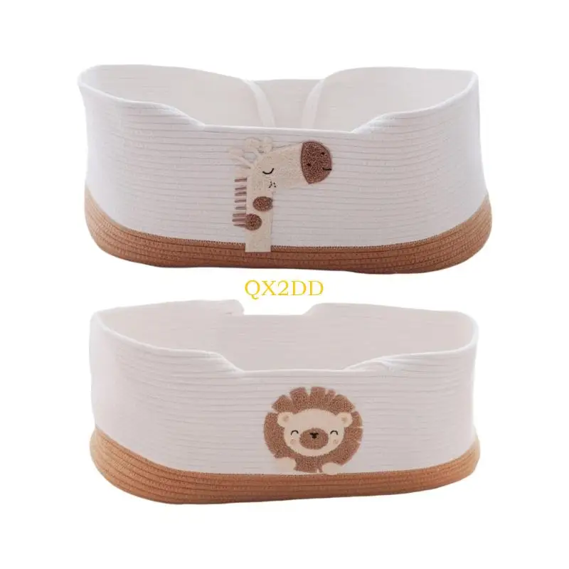 QX2D سلة نوم قطنية قابلة للتنفس للرضع خفيفة الوزن تصميم محمول لحديثي الولادة حتى عمر 6 أشهر #1