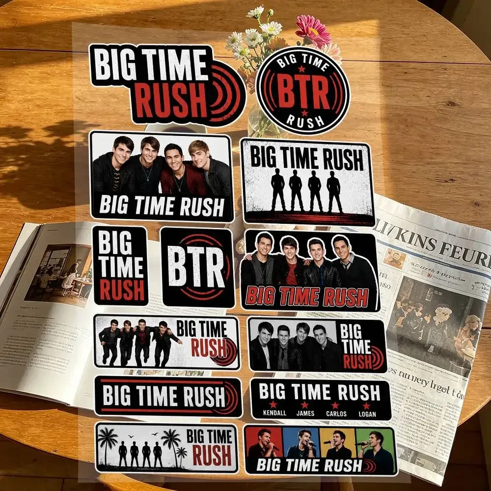 B-Big Time Rush Japanese Motorcycle Sticker Suitable for Motorcycle Body Reflective Car Sticker Helmet Decal