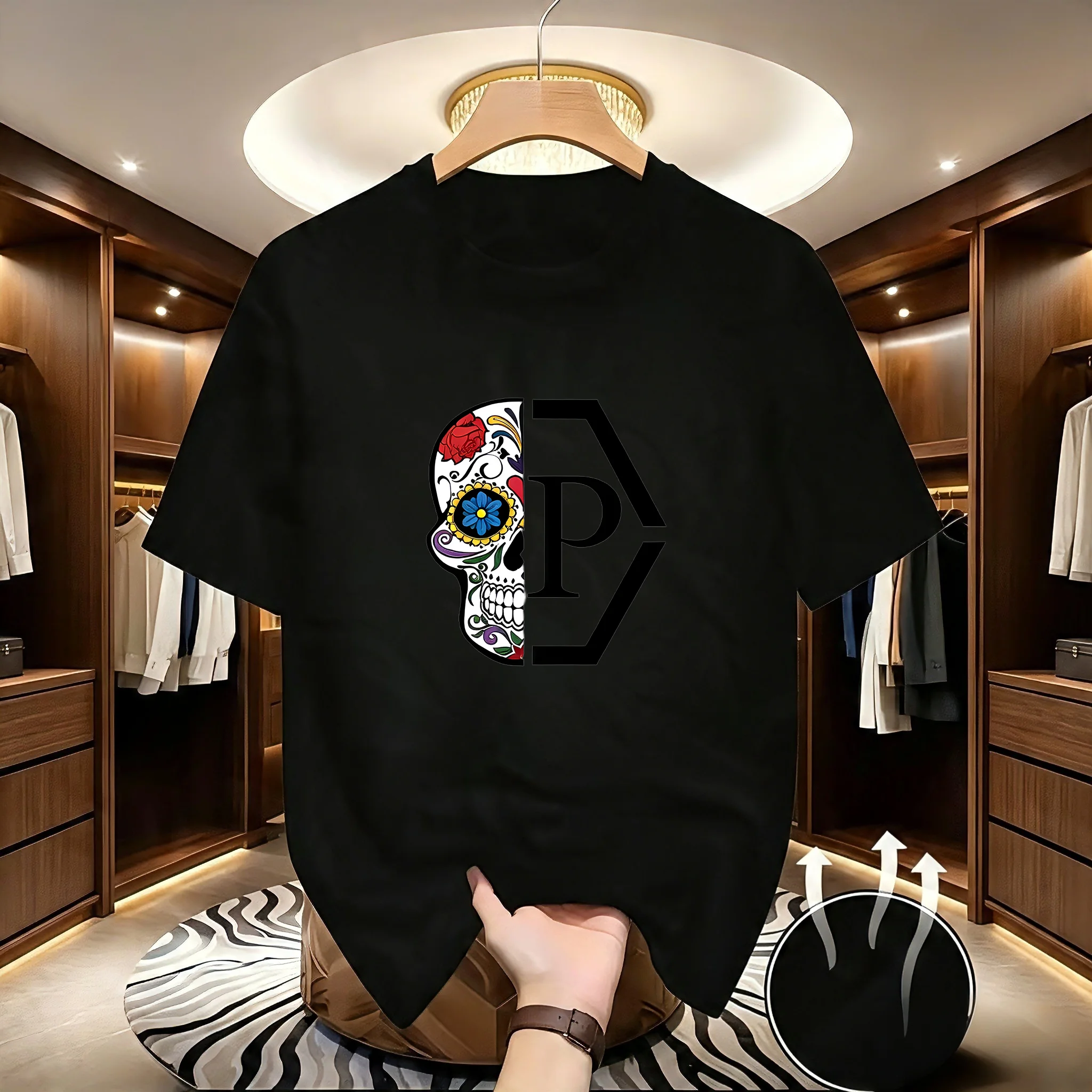 Men's Side face beauty print T - Summer Clothing Europe recension och pris