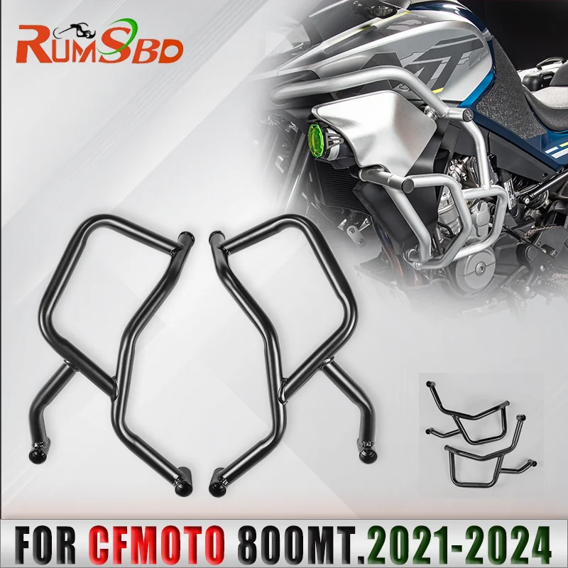 

Motorcycle Highway Engine Guard Bumper Frame Crash Bar Falling Protector For CFMOTO 800MT 800 MT 2021 2022 2023 2024