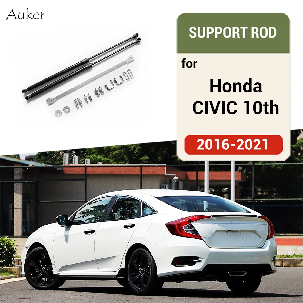 Support de coffre de porte arrière, barres de ressort de jambe de force hydraulique, Support de choc 2 pièces/ensemble pour Honda Civic 10th 2016