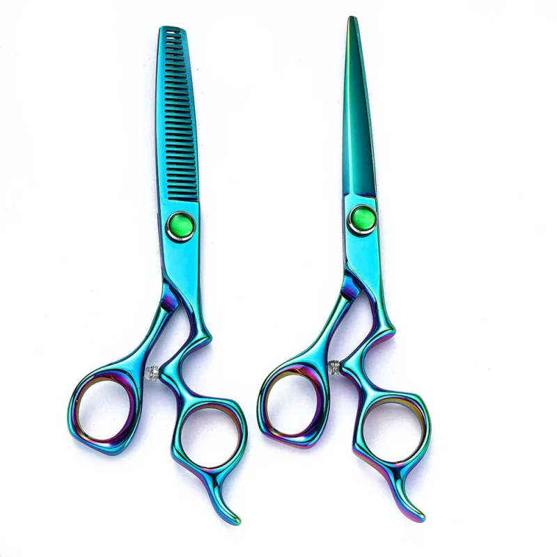 6 InchProfessional Thinning Tooth Scissors Flat Scissors Set Hair Cutting Tools Thinning Scissors Full Scissors Set