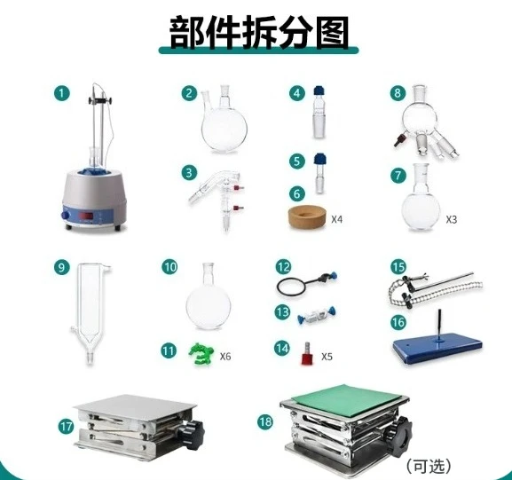 2L5Lab Vacuum Fractional Shortpath Distiller Equipment for Extraction Glass Short Path Distillation Kits