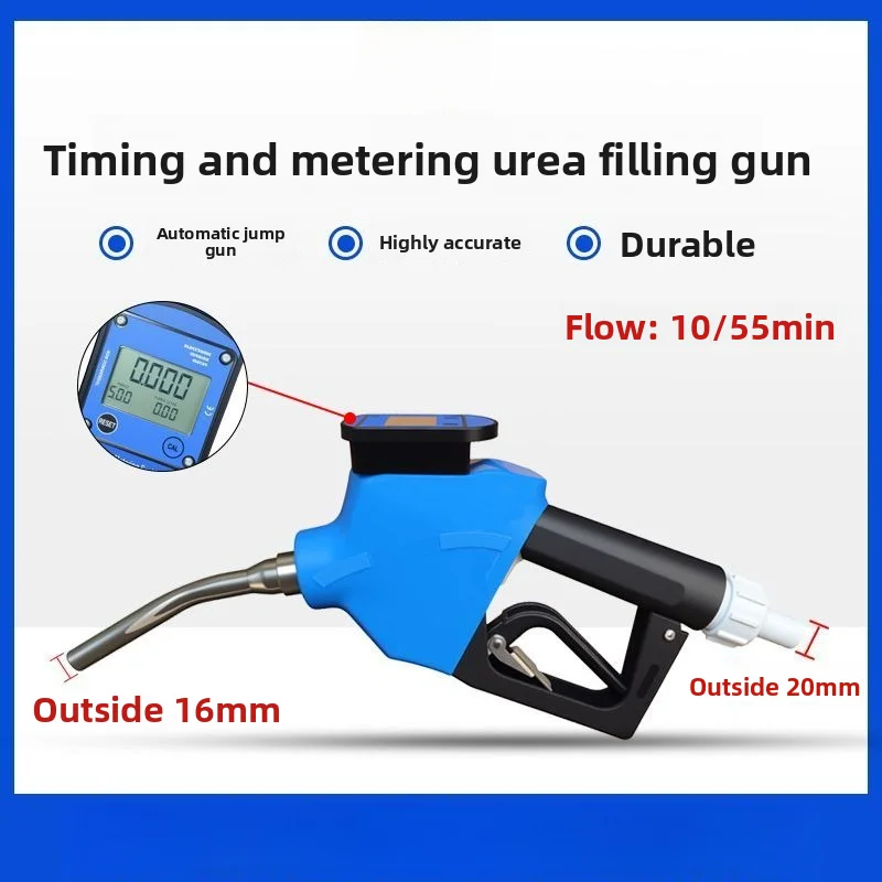 Stainless Steel Hard Anodized Self‑Sealing Fuel Nozzle Auto Shut‑Off Corrosion Resistant Metering Gun For Urea Methanol Diesel