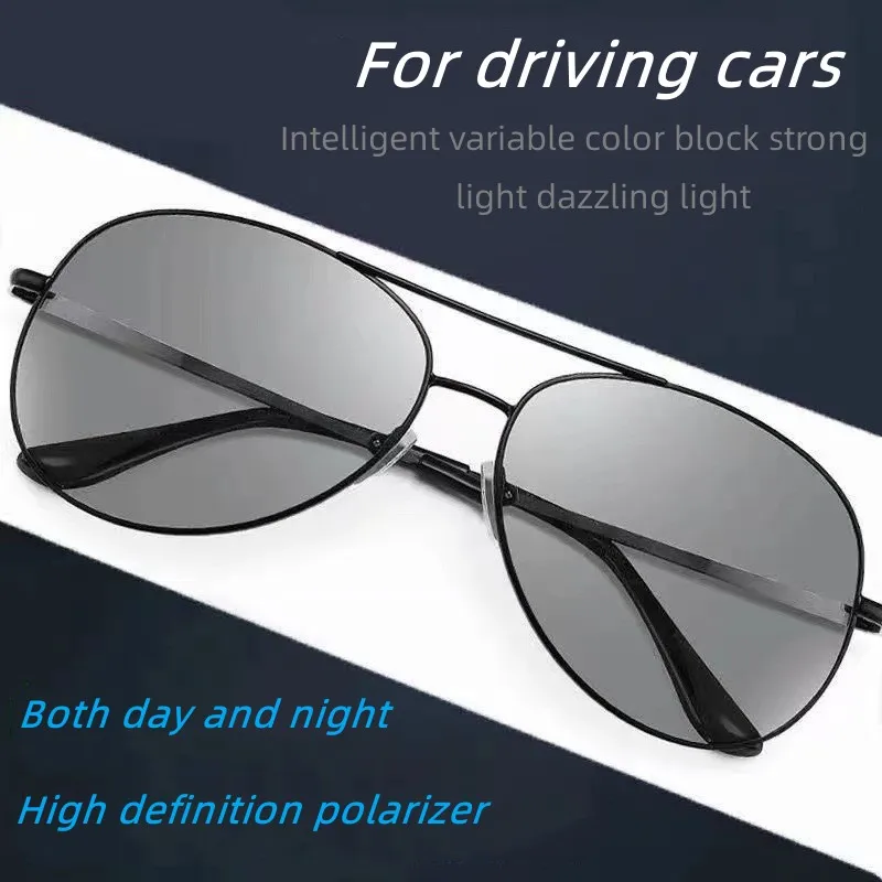 Sunglasses Polarizing Sunglasses Metallic Sunglasses For Men And Frog Goggles Driving Goggles Retro Large-frame Glasses