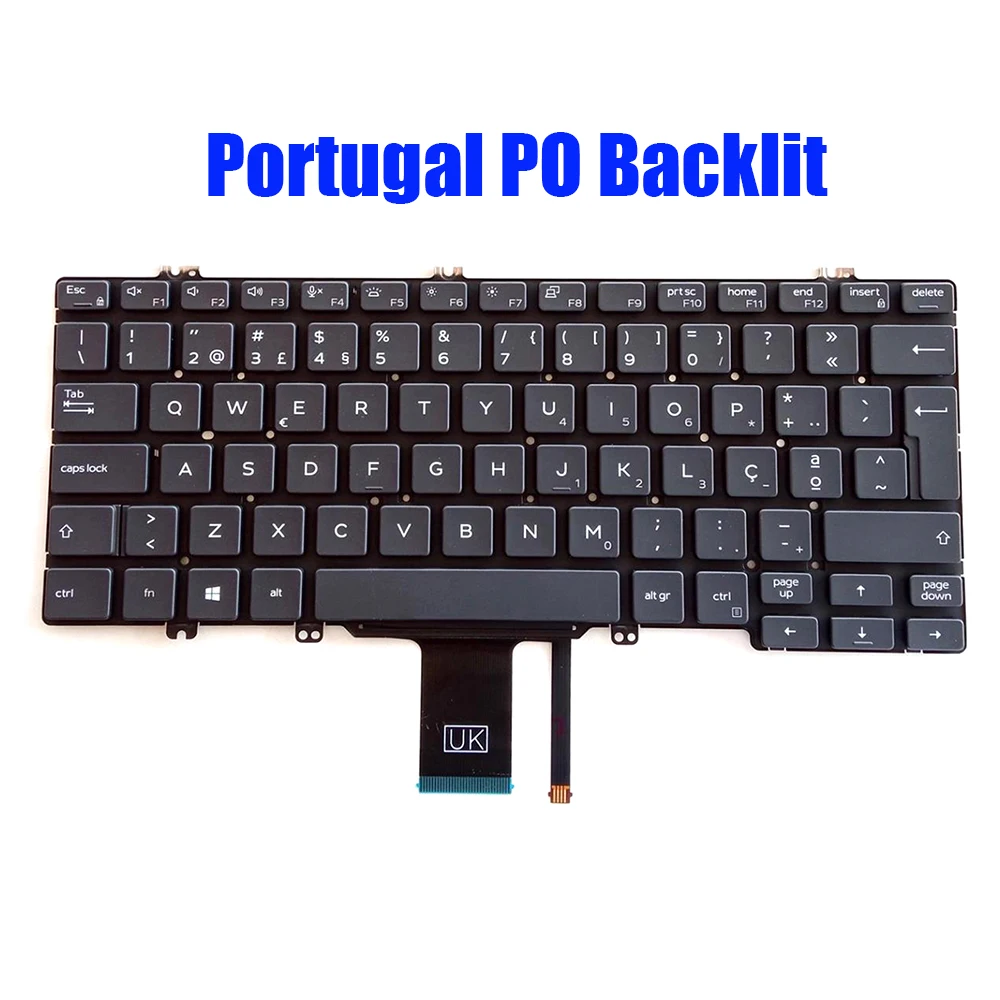 BR SP PO BE HB Keyboard For DELL For Latitude 5300 5310 2-in-1 5300 5310 7300 Brazilian Spanish Portugal Belgium Hebrew New