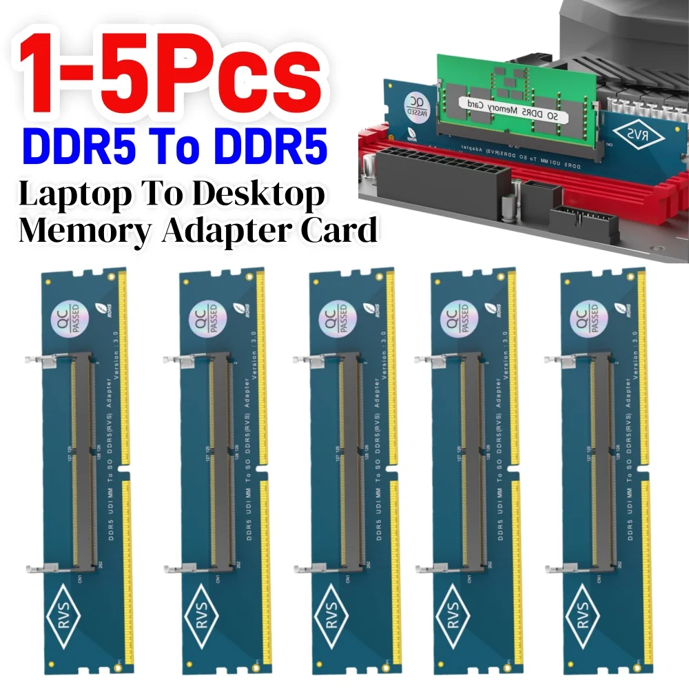 

DDR5 SO-DIMM Gaming Laptop RAM Memory Module Memory Card Converter DDR5 Memory RAM Adapter Card for Laptop Desktop