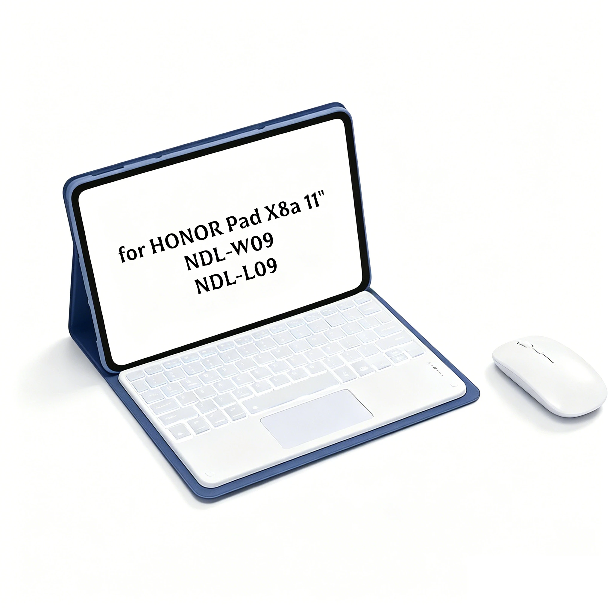 For HONOR Pad X8a 11" 2024 NDL-W09/L09 Backlight Keyboard Case Mouse Bluetooth Wireless Spanish Portuguese Keyboard Stand Funda