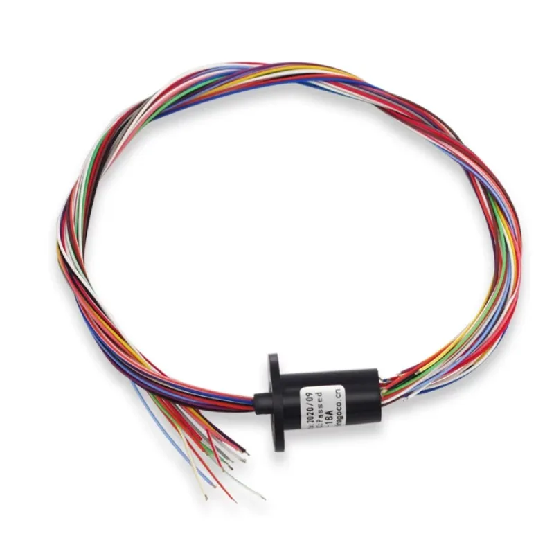 18 Wire Capsule Slip Ring 2A 12.8mm Miniature 360 Degree Rotary Electrical Connector for RC Excavator PTZ Gimbal DIY