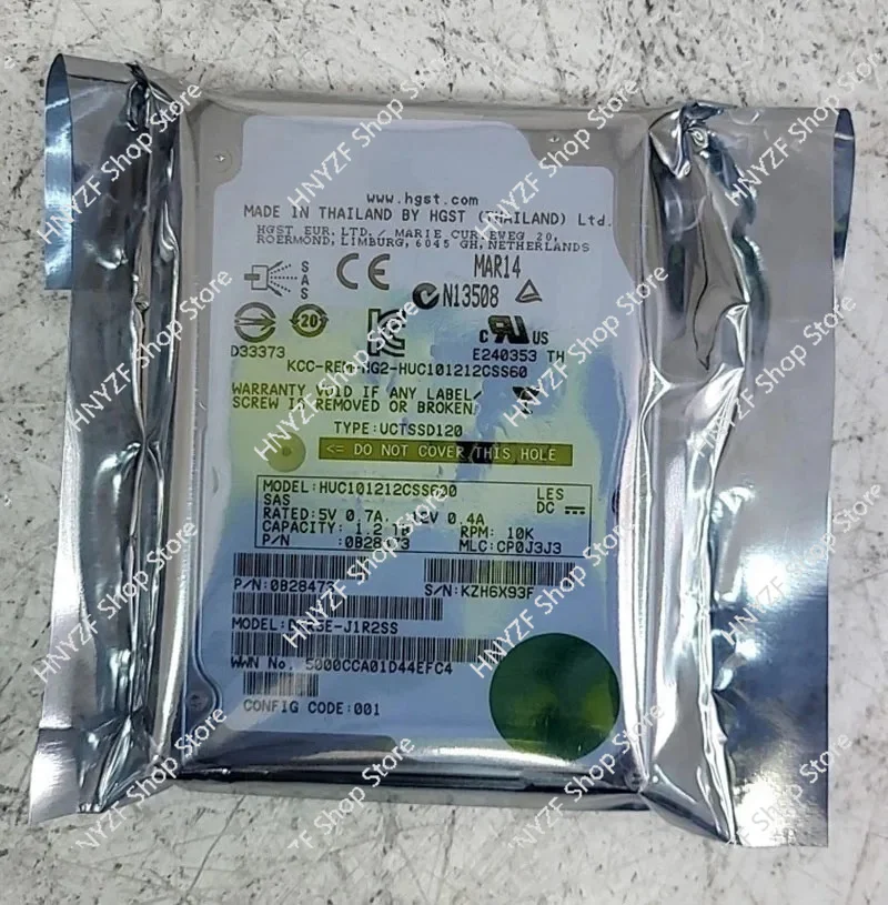 

for 1.2TB 10K 2.5" SAS 6.0GB/s Enterprise HDD HUC101212CSS600 hard drive