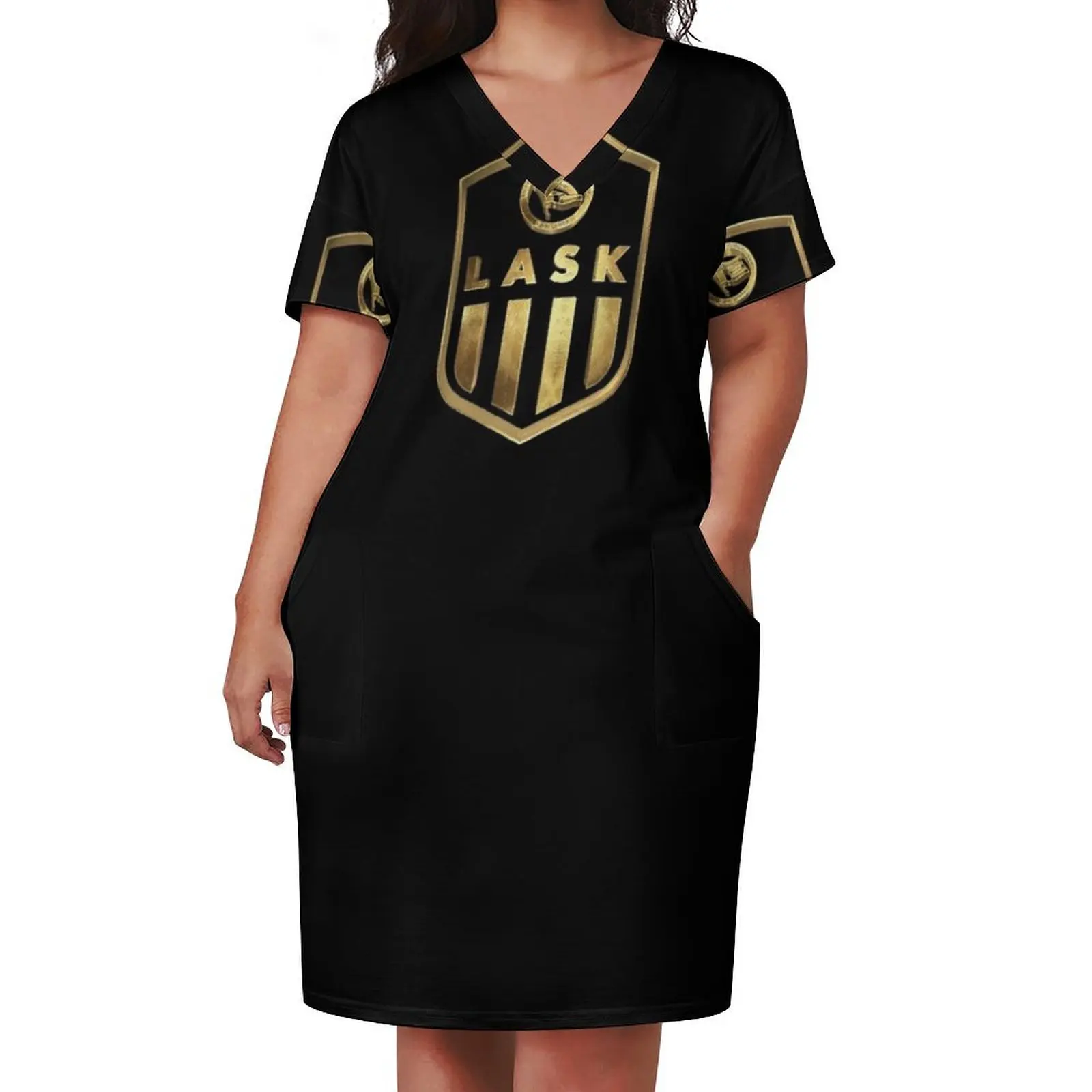 Golden Linz Football Casuals Ultras LASK Hooligans Austria Loose Pocket Dress dress korean style