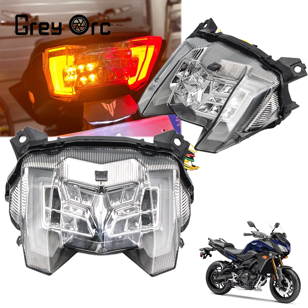 

For Yamaha MT-09 MT09 2017 2018 2019 2020 Motorcycle Rear Taillight Turn Signal Light Lamp Smoke Clear