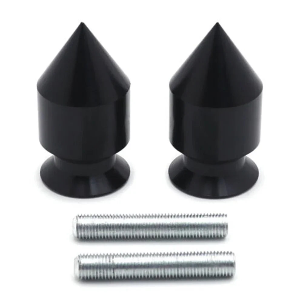 Motorcycle Part Black Spike Swingarm Spool 10mm Thread for Yamaha Kawasaki ER-6N 09-10/Ninja 250R 08-11