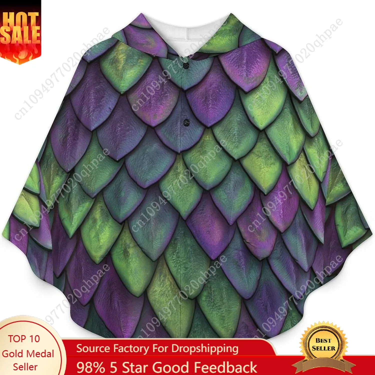 Pull couverture en flanelle confortable, sweat à capuche surdimensionné violet Dragon Scales avec poches pour enfants et adolescents