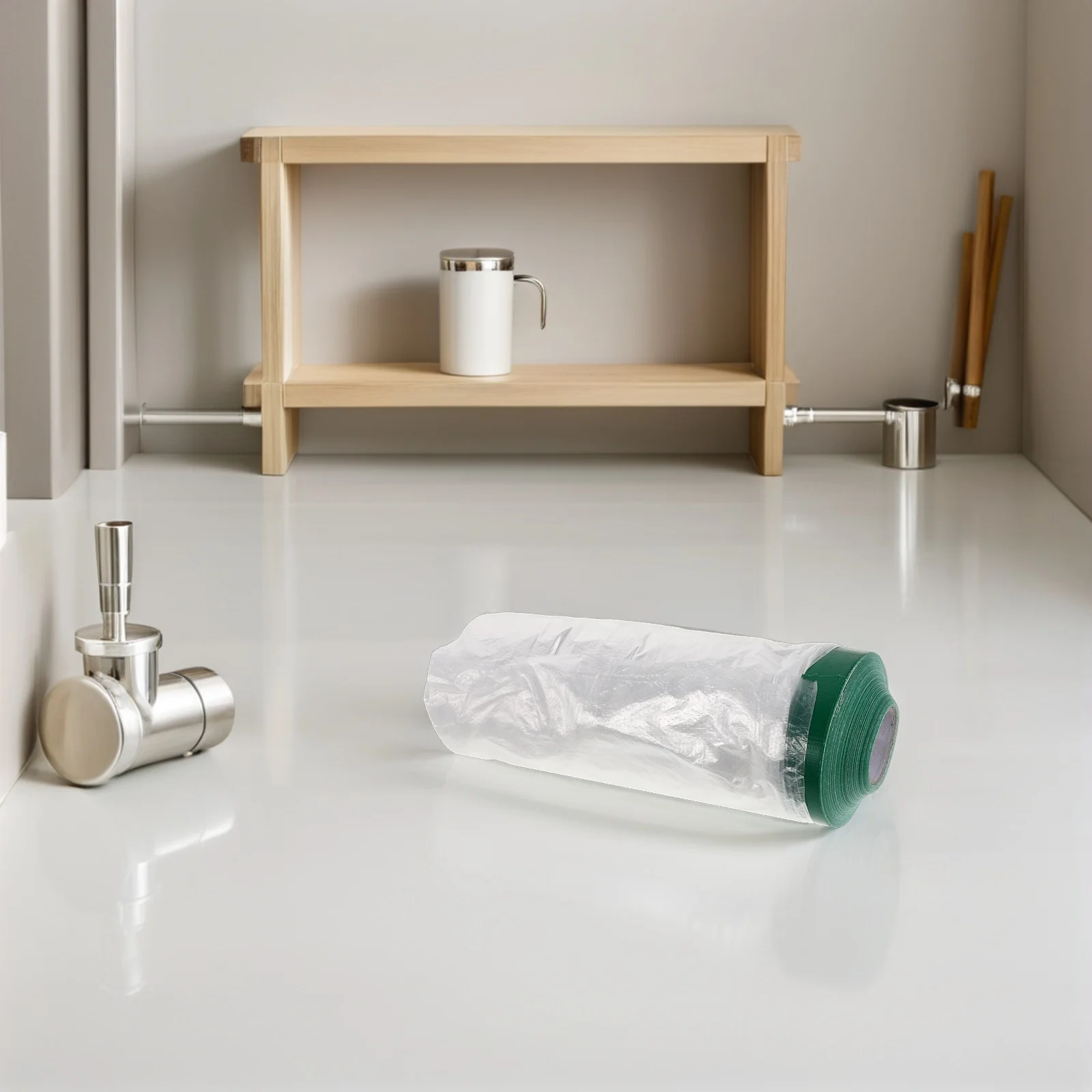 

20M Waterproof Masking Film Roll Painters Plastic For Car Painting, Furniture Renovation, Floor Protection Dust Sheets For